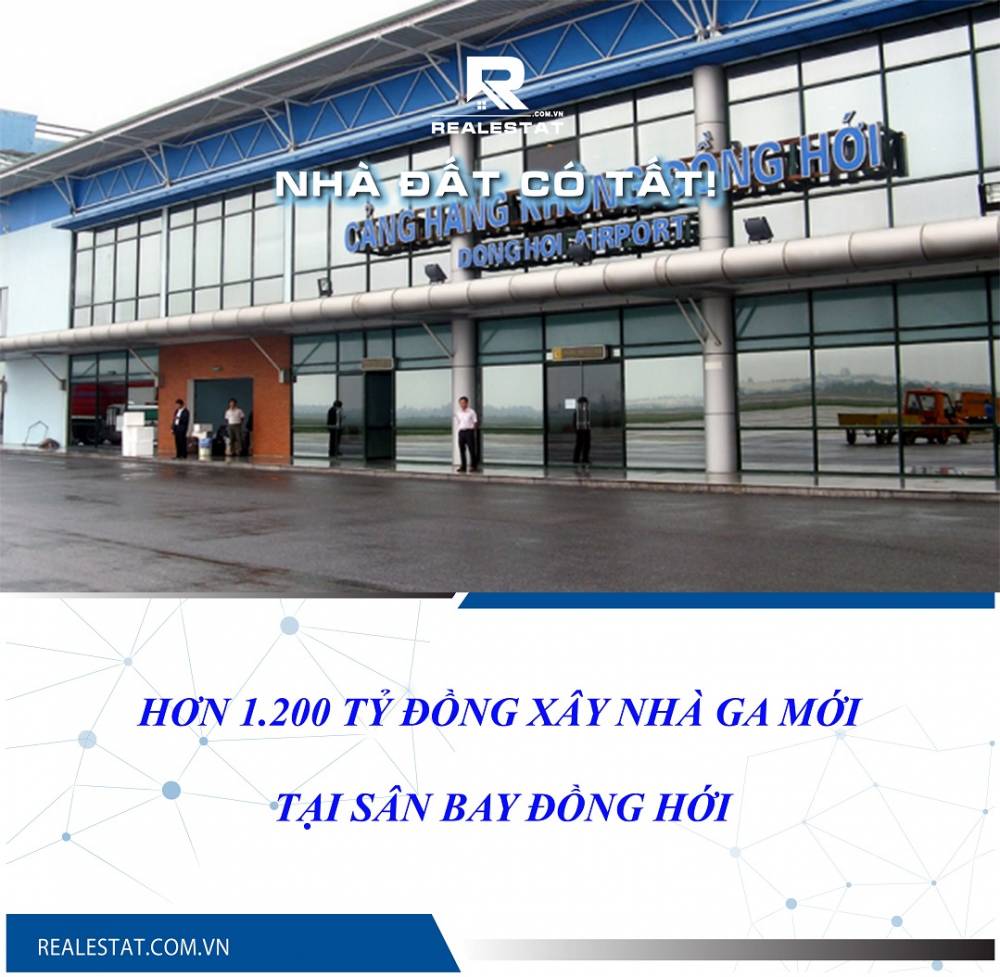 Hơn 1.200 tỷ đồng xây nhà ga mới tại sân bay Đồng Hới