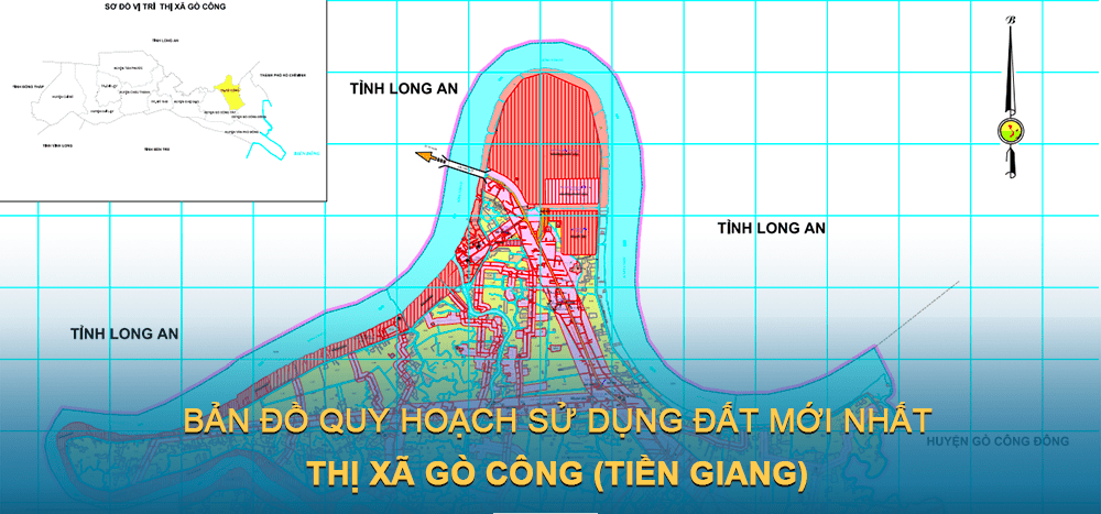 Bản đồ quy hoạch sử dụng đất Thị xã Gò Công 2021