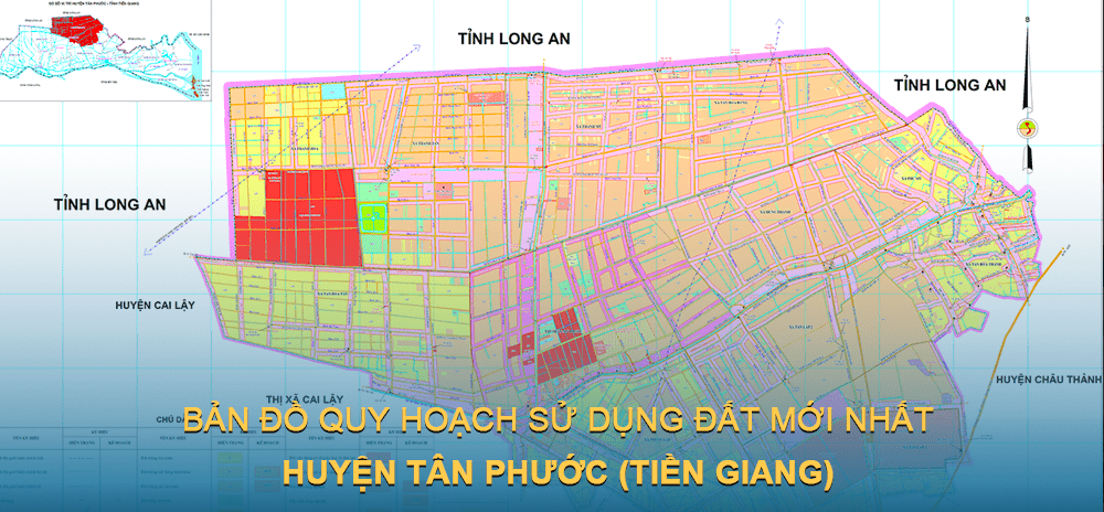 Bản đồ quy hoạch sử dụng đất huyện Tân Phước 2021