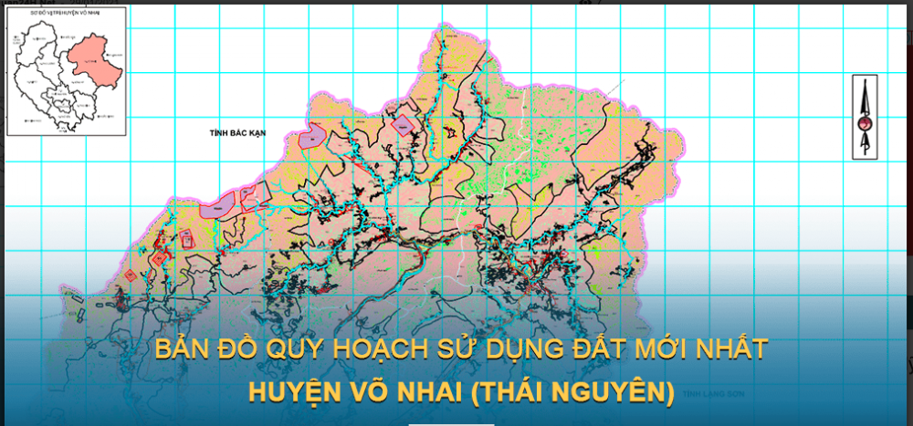 Bản đồ quy hoạch sử dụng đất huyện Võ Nhai 2030