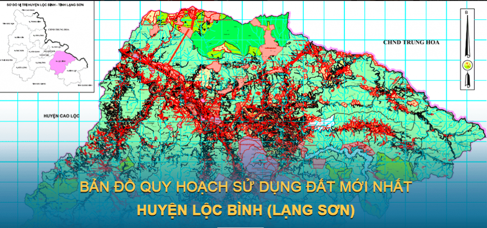 Bản đồ quy hoạch sử dụng đất huyện Lộc Bình 2030