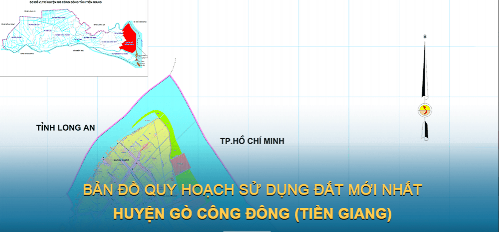 Bản đồ quy hoạch sử dụng đất huyện Gò Công Đông 2021