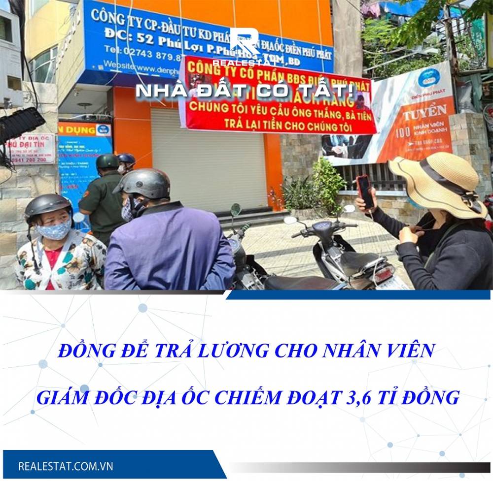 Giám đốc địa ốc chiếm đoạt 3,6 tỉ đồng để trả lương cho nhân viên