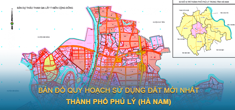 Bản đồ quy hoạch sử dụng đất Thành phố Phủ Lý 2030