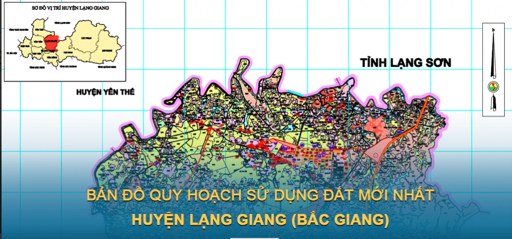 Bản đồ quy hoạch sử dụng đất huyện Lạng Giang 2021