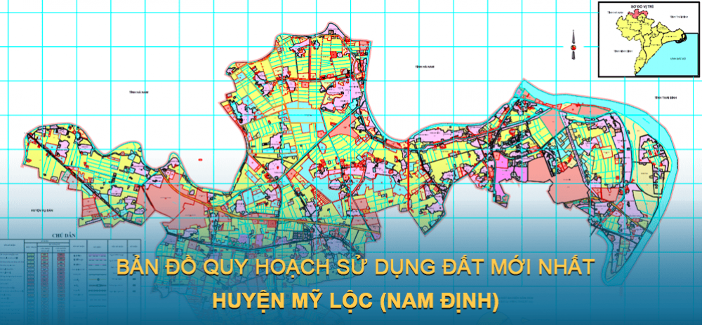 Bản đồ quy hoạch sử dụng đất huyện Mỹ Lộc (Nam Định) đến năm 2030