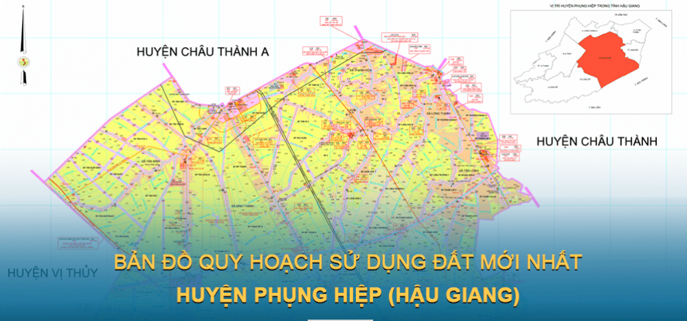 Bản đồ quy hoạch sử dụng đất huyện Phụng Hiệp (Hậu Giang) đến năm 2030
