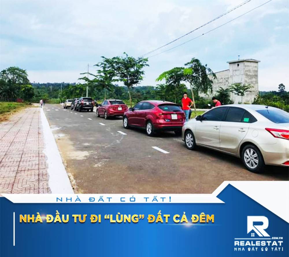 Nhà đầu tư đi “lùng” đất cả đêm