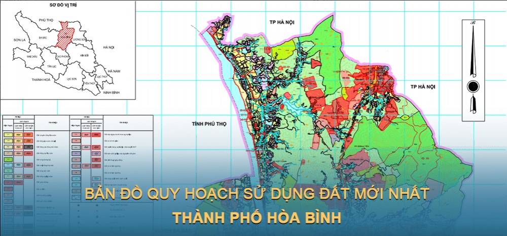 Bản đồ quy hoạch sử dụng đất Thành phố Hòa Bình (Hòa Bình) đến năm 2030