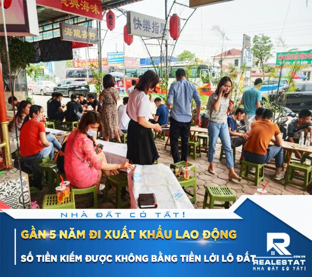 Gần 5 năm đi xuất khẩu lao động số tiền kiếm được không bằng tiền lời lô đất