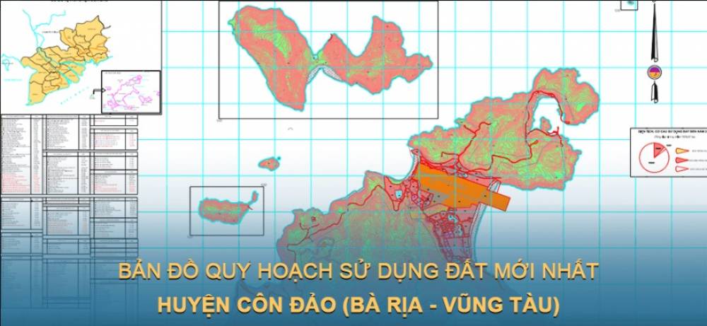 Bản đồ quy hoạch sử dụng đất huyện Côn Đảo (Bà Rịa – Vũng Tàu) giai đoạn năm 2021 – 2030