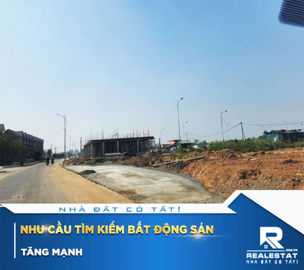 Nhu cầu tìm kiếm bất động sản tăng mạnh