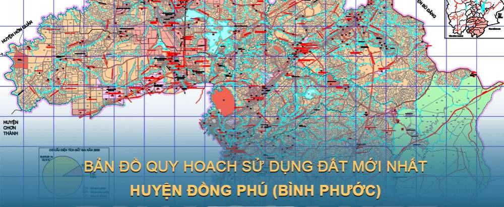 Bản đồ quy hoạch sử dụng đất huyện Đồng Phú (Bình Phước) đến năm 2030