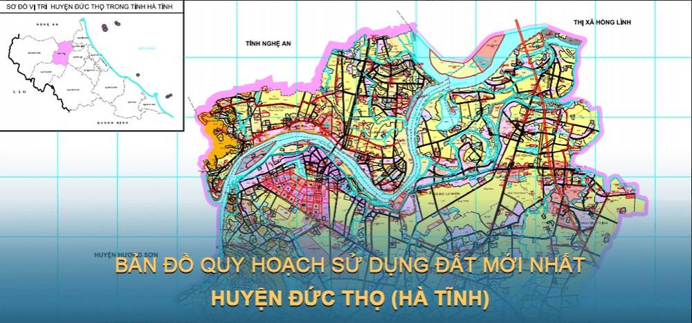 Bản đồ quy hoạch sử dụng đất huyện Đức Thọ (Hà Tĩnh) đến năm 2030