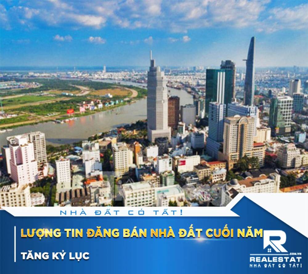Lượng tin đăng bán nhà đất cuối năm tăng kỷ lục