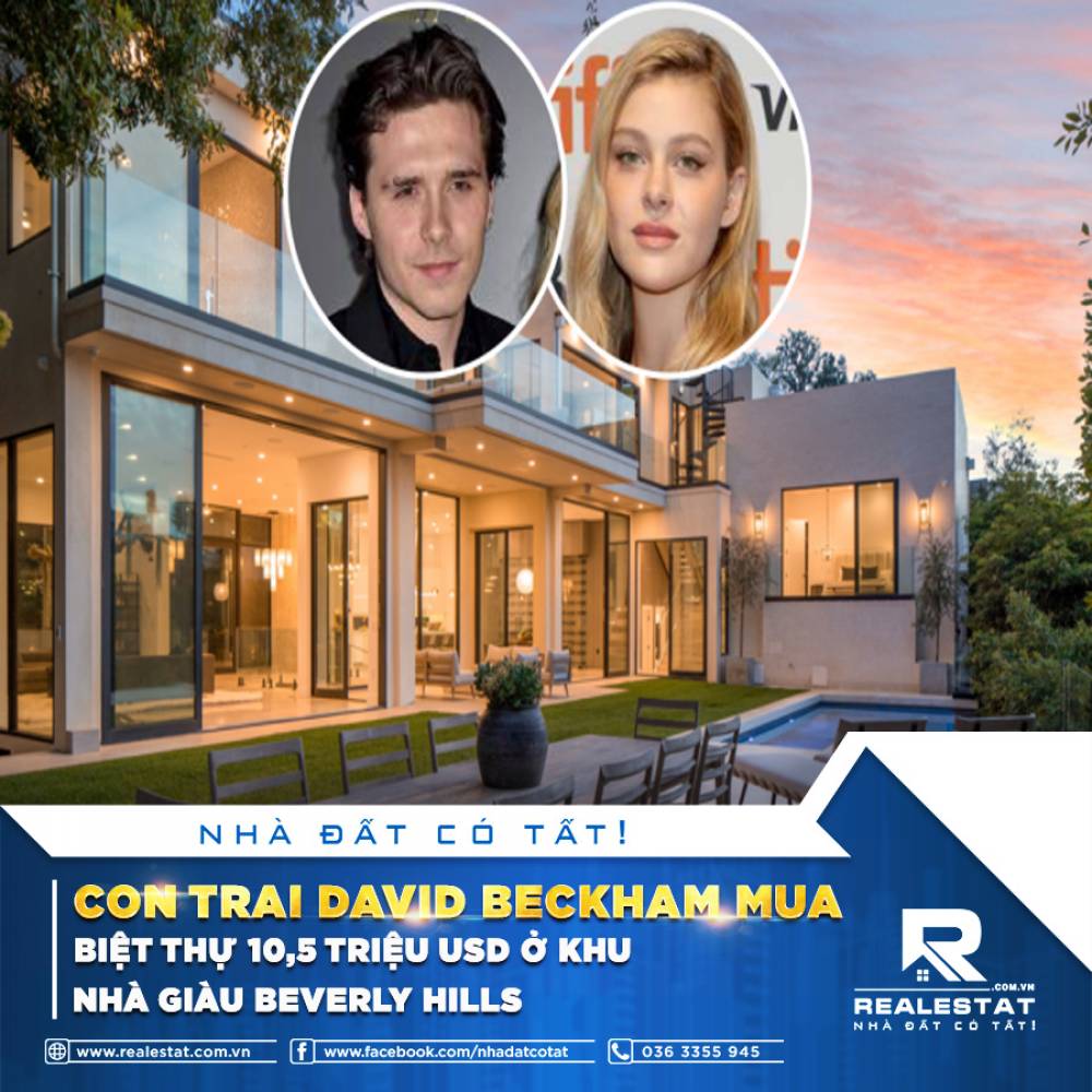 CON TRAI DAVID BECKHAM MUA BIỆT THỰ 10,5 TRIỆU USD Ở KHU NHÀ GIÀU BEVERLY HILLS