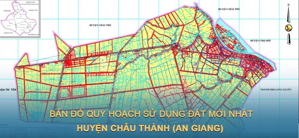 Bản đồ quy hoạch sử dụng đất huyện Châu Thành (An Giang)