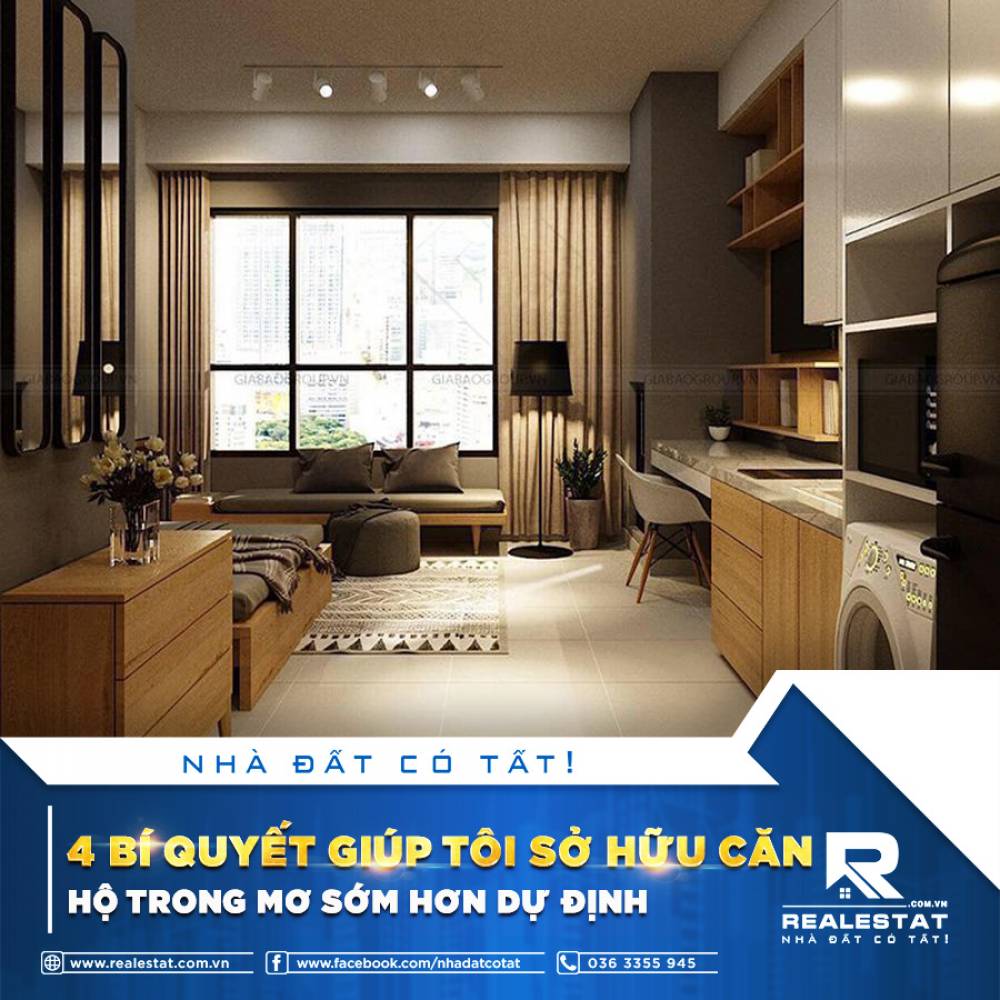4 BÍ QUYẾT GIÚP TÔI SỞ HỮU CĂN HỘ TRONG MƠ SỚM HƠN DỰ ĐỊNH