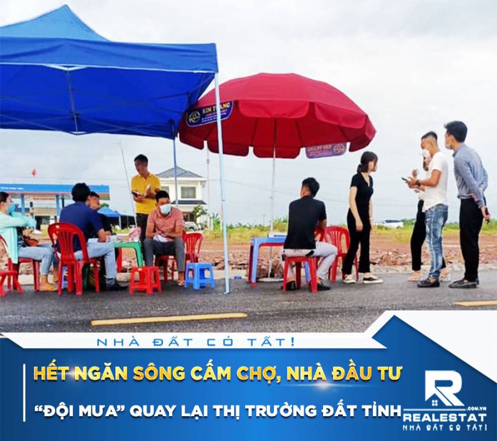 Hết ngăn sông cấm chợ, nhà đầu tư “đội mưa” quay lại thị trường đất tỉnh