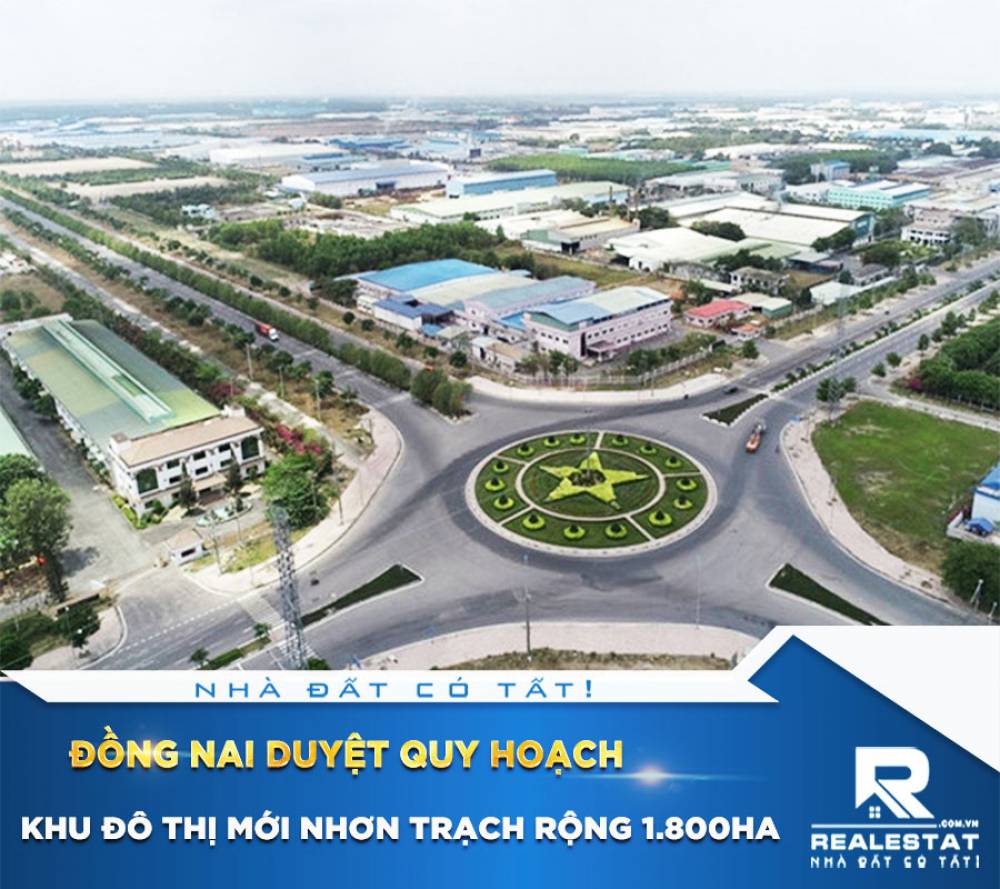 Đồng Nai duyệt quy hoạch khu đô thị mới Nhơn Trạch rộng 1.800ha