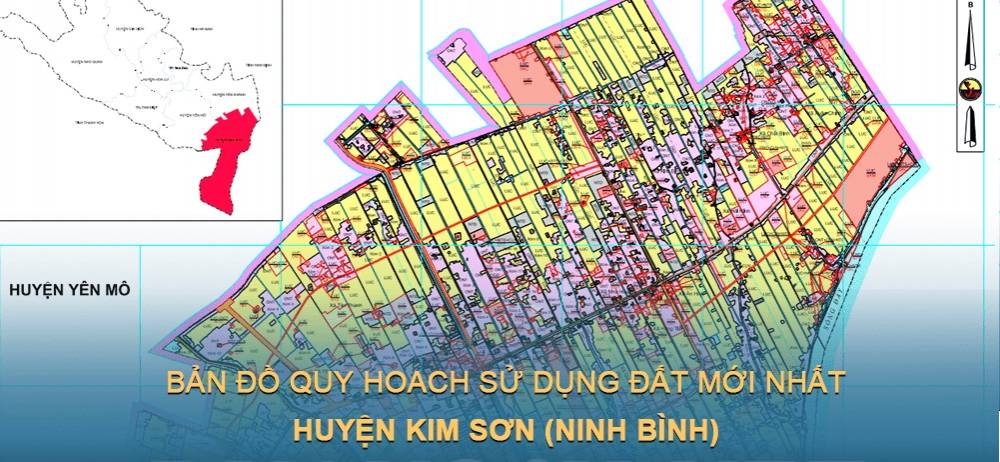 Bản đồ quy hoạch sử dụng đất huyện Kim Sơn mới nhất