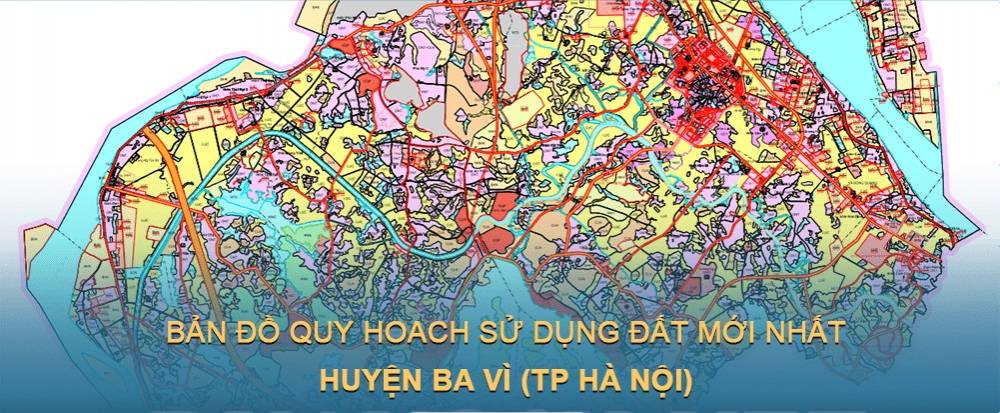 Bản đồ quy hoạch sử dụng đất huyện Ba Vì (Hà Nội) đến năm 2030