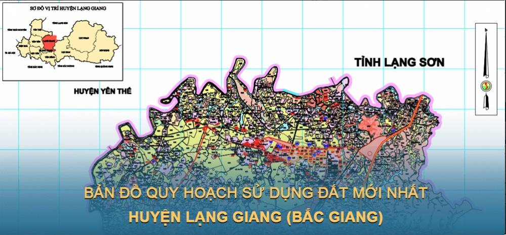 Bản đồ quy hoạch sử dụng đất huyện Lạng Giang (Bắc Giang) đến năm 2030