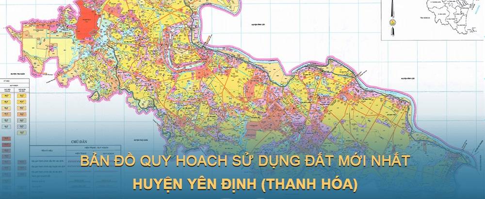 Bản đồ quy hoạch sử dụng đất huyện Yên Định mới nhất