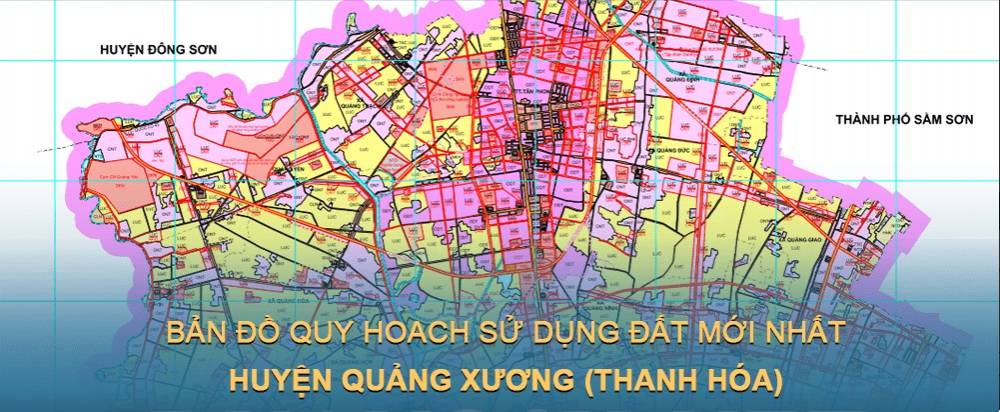 Bản đồ quy hoạch sử dụng đất huyện Quảng Xương mới nhất