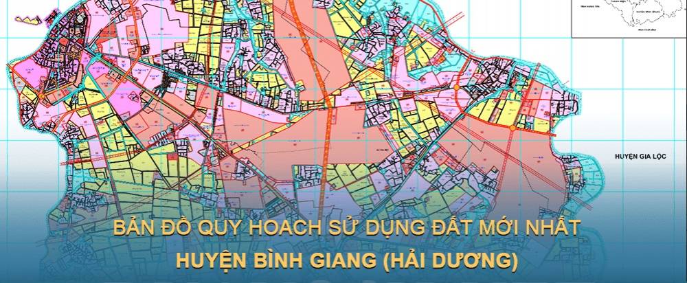 Bản đồ quy hoạch sử dụng đất huyện Bình Giang (Hải Dương) đến năm 2030