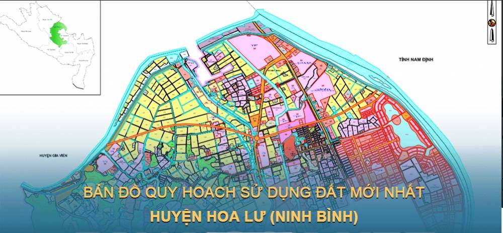 Bản đồ quy hoạch sử dụng đất huyện Hoa Lư mới nhất