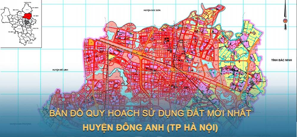 Bản đồ quy hoạch sử dụng đất huyện Đông Anh mới nhất
