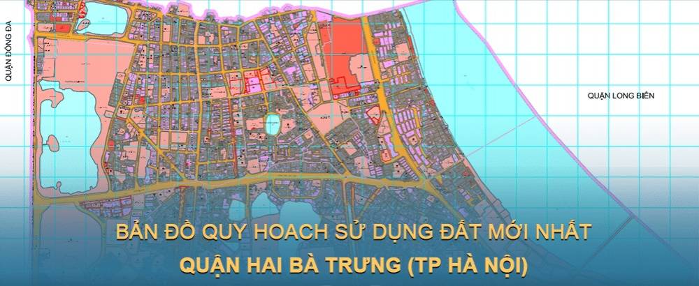 Bản đồ quy hoạch sử dụng đất quận Hai Bà Trưng (Hà Nội) đến năm 2030