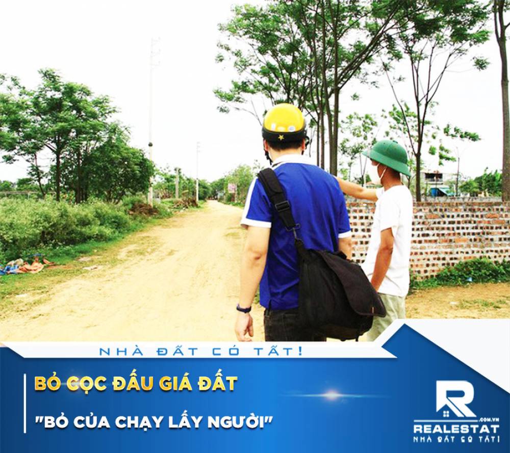 Bỏ cọc đấu giá đất: "Bỏ của chạy lấy người"