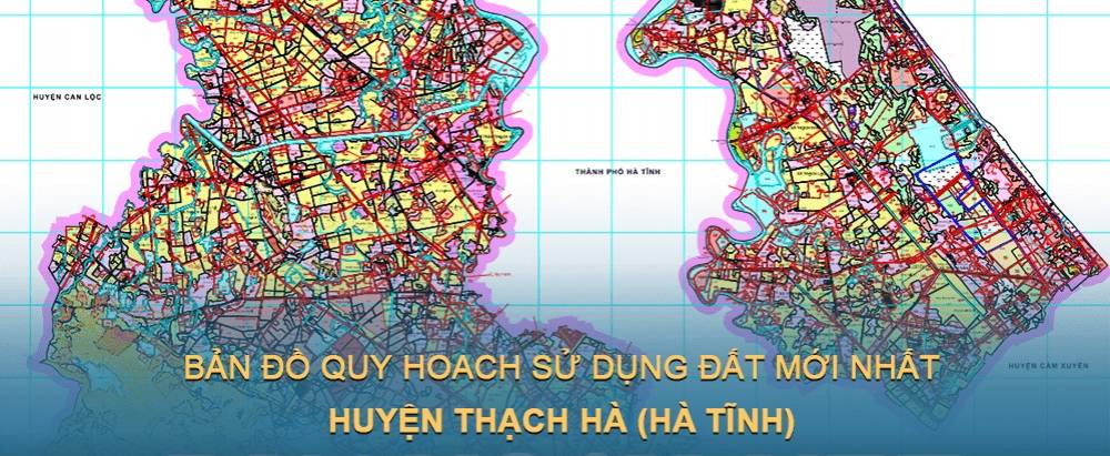Bản đồ quy hoạch sử dụng đất huyện Thạch Hà (Hà Tĩnh) đến năm 2030