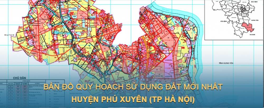 Bản đồ quy hoạch sử dụng đất huyện Phú Xuyên (Hà Nội) mới nhất