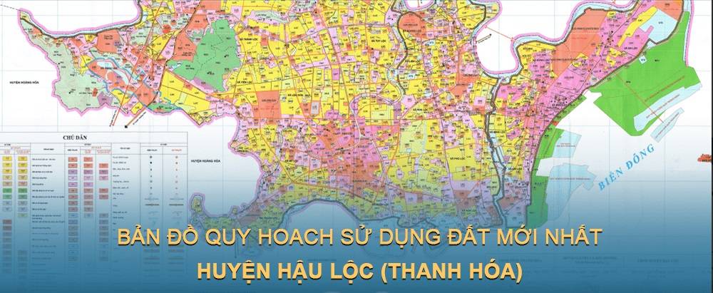 Bản đồ quy hoạch sử dụng đất huyện Hậu Lộc mới nhất