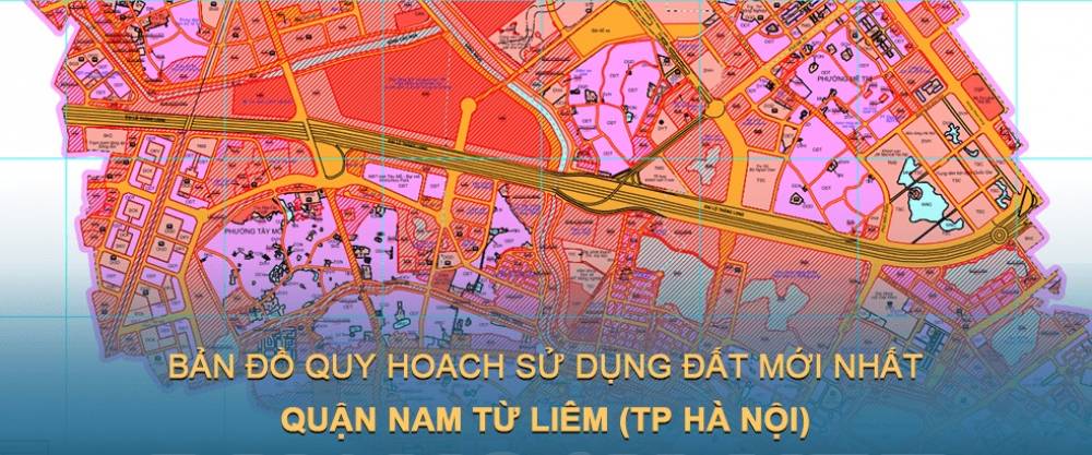 Bản đồ quy hoạch sử dụng đất quận Nam Từ Liêm (Hà Nội) đến năm 2030