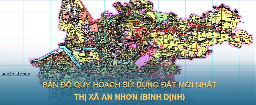 Bản đồ quy hoạch sử dụng đất Thị xã An Nhơn mới nhất