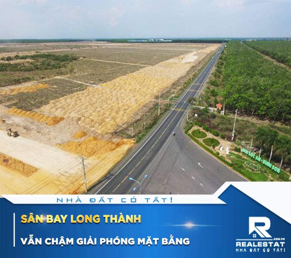Sân bay Long Thành vẫn chậm giải phóng mặt bằng