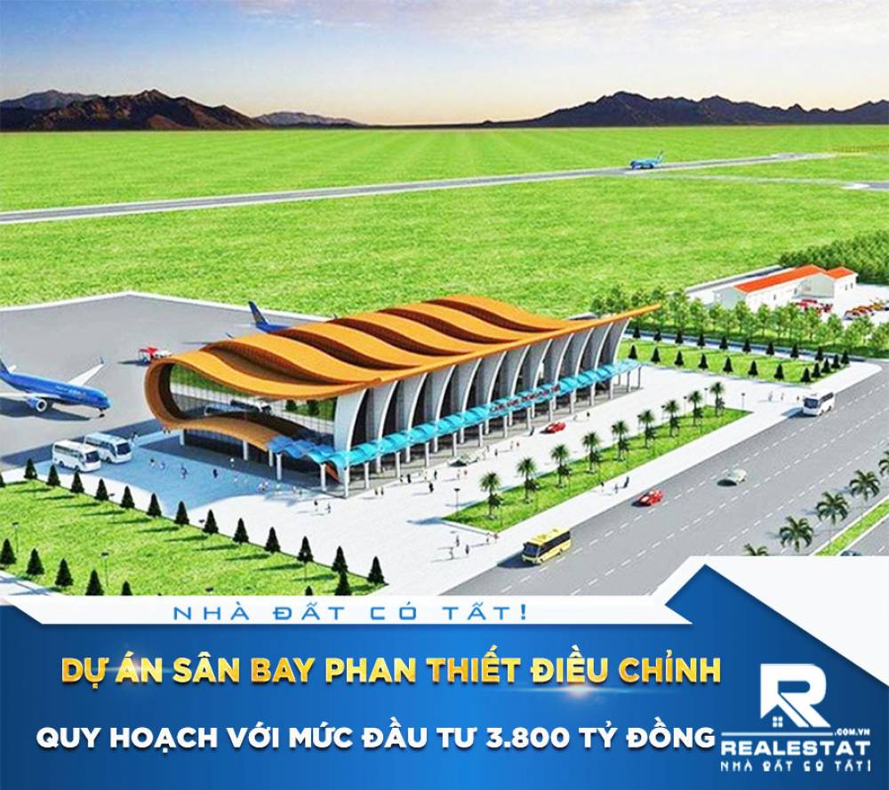 Dự án sân bay Phan Thiết điều chỉnh quy hoạch với mức đầu tư 3.800 tỷ đồng