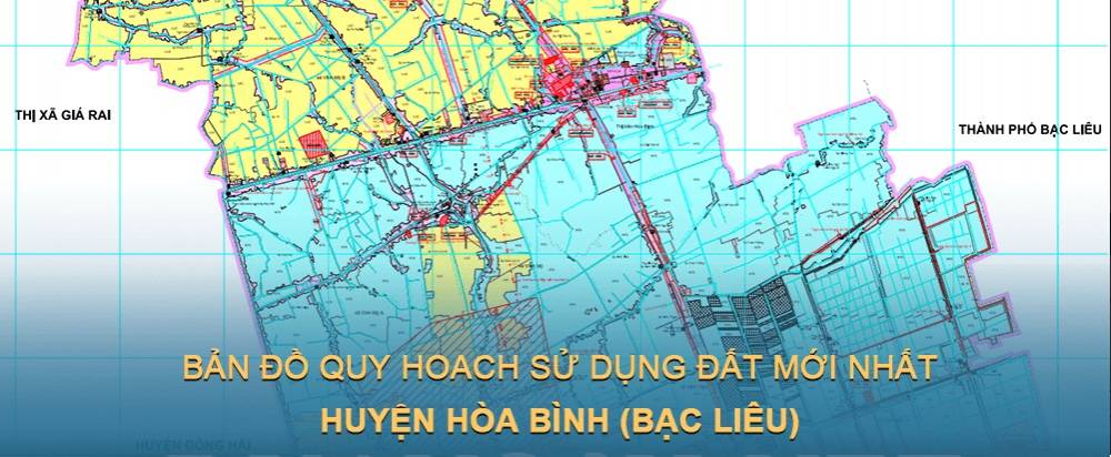 Bản đồ quy hoạch sử dụng đất huyện Hòa Bình mới nhất