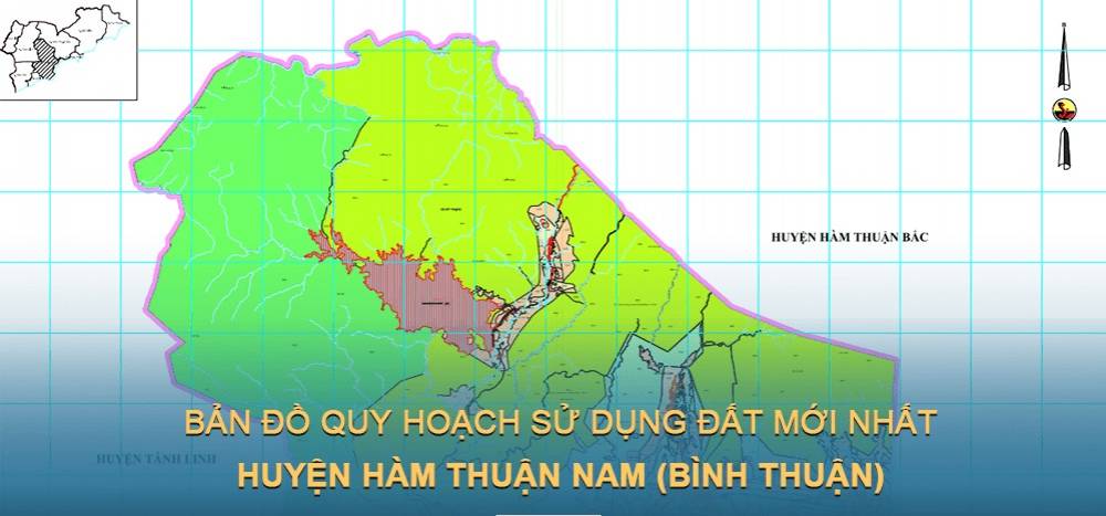 Bản đồ quy hoạch sử dụng đất huyện Hàm Thuận Nam mới nhất