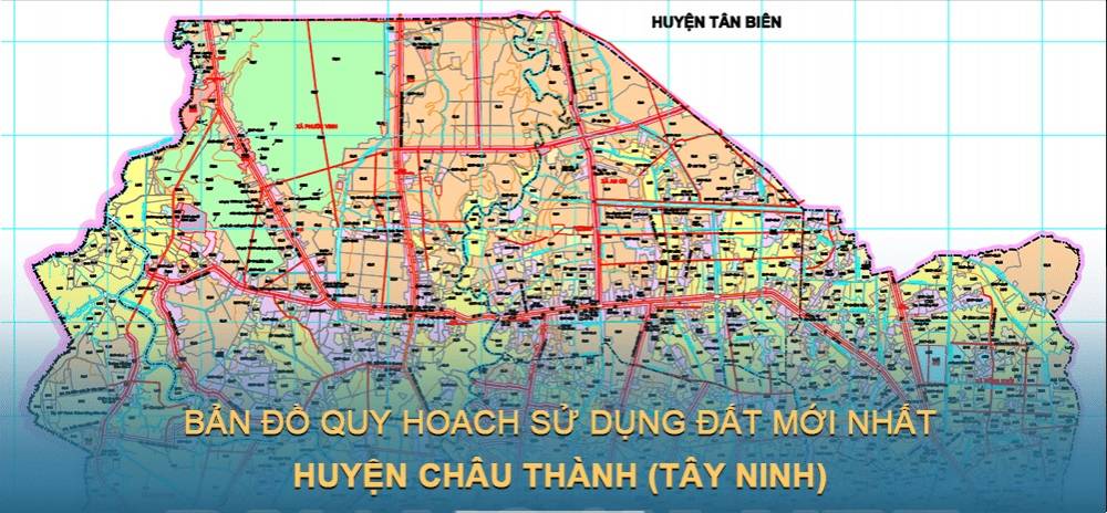 Bản đồ quy hoạch sử dụng đất huyện Châu Thành (Tây Ninh)
