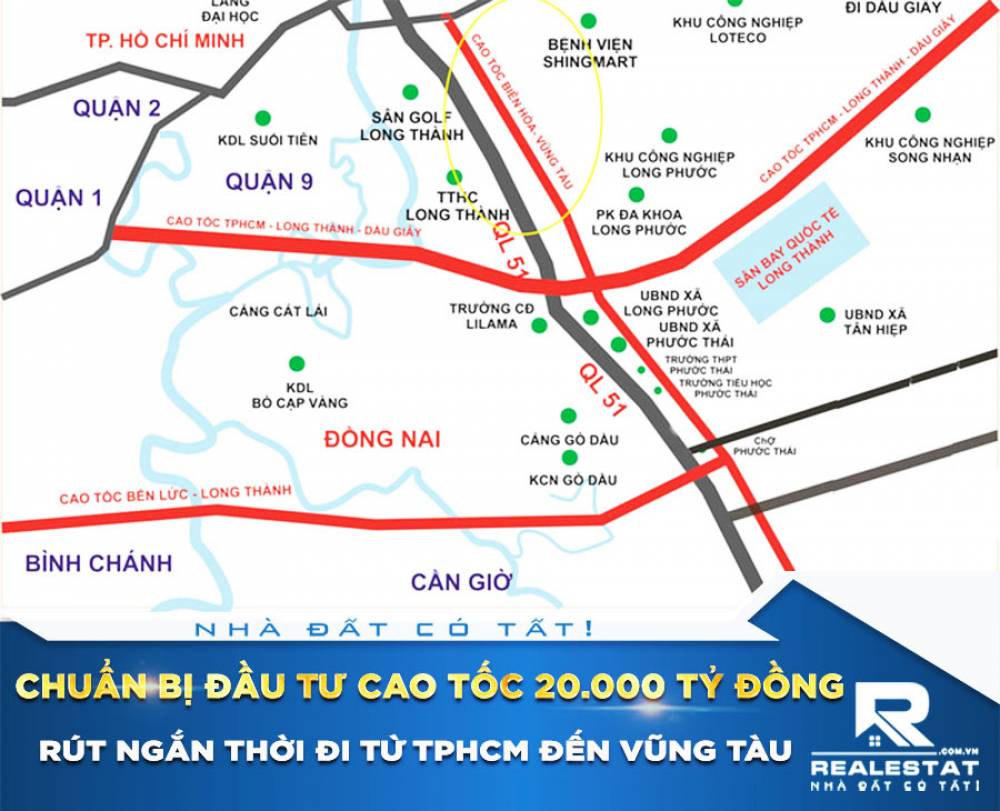 Chuẩn bị đầu tư cao tốc 20.000 tỷ đồng rút ngắn thời đi từ TPHCM đến Vũng Tàu