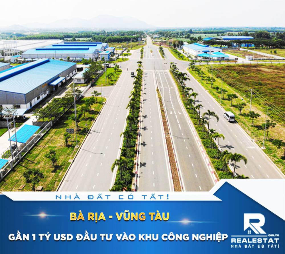 Gần 1 tỷ USD đầu tư vào khu công nghiệp Bà Rịa - Vũng Tàu