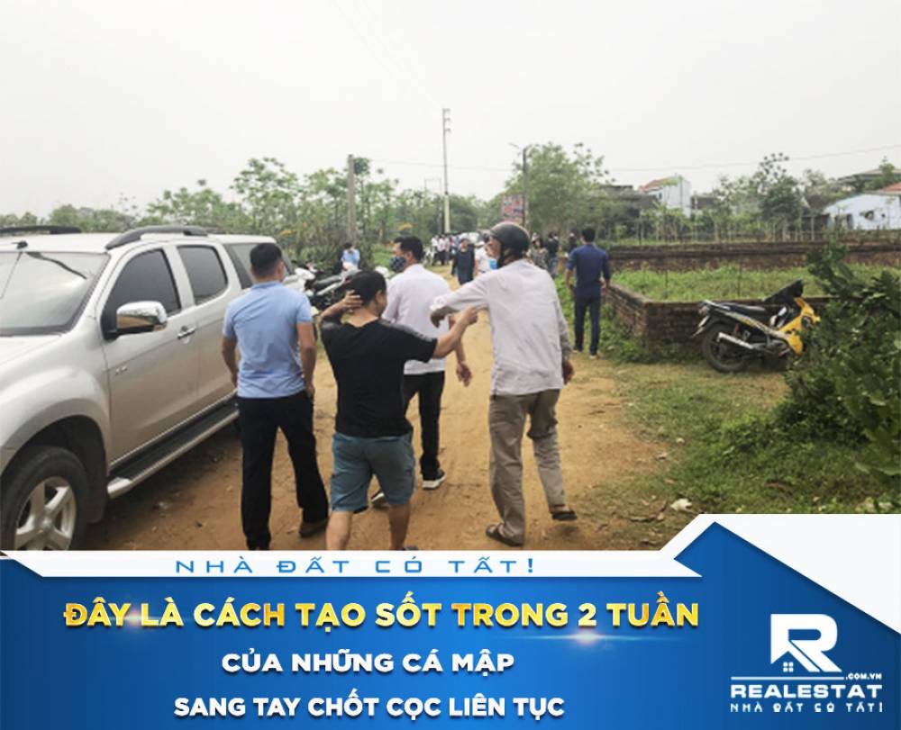Đây là cách tạo sốt trong 2 tuần của những cá mập: "Ôm 100 lô đất, huy động 200 người hỏi mua, sang tay chốt cọc liên tục"