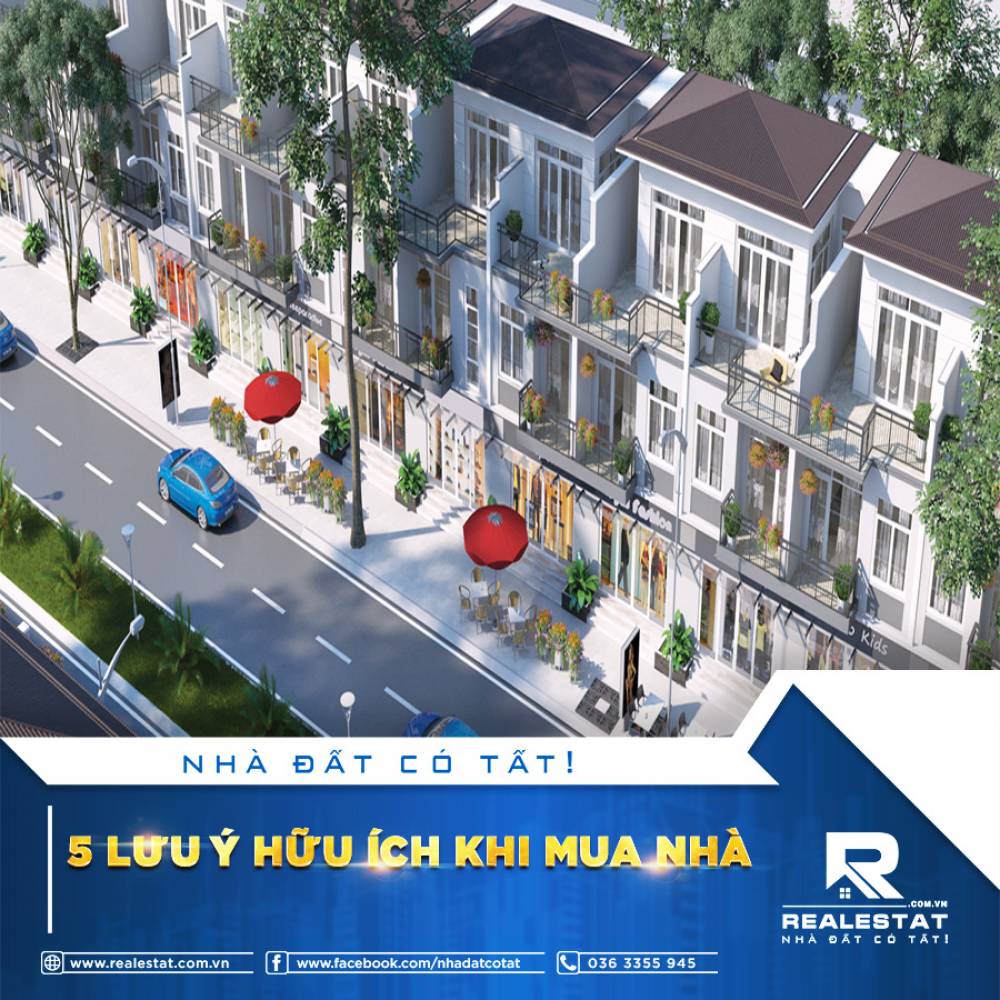5 LƯU Ý HỮU ÍCH KHI MUA NHÀ