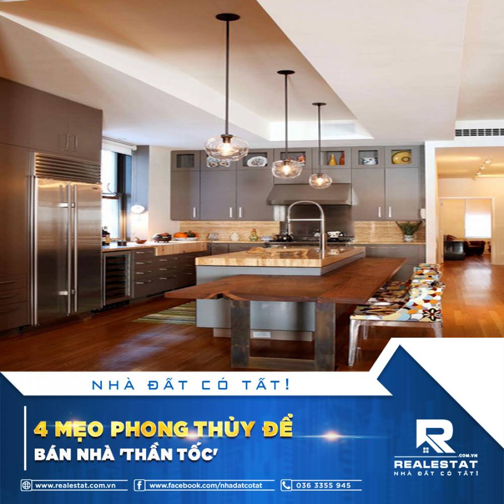 4 MẸO PHONG THỦY ĐỂ BÁN NHÀ "THẦN TỐC"